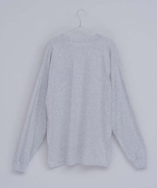 WHIMSIC（ウィムジック）の「【UNISEX】エンブロイダリーロゴロングスリーブTEE（Tシャツ/カットソー・メンズ・ブラック/ライトグレー/ブラウン/ホワイト・FREE）」の14枚目の写真