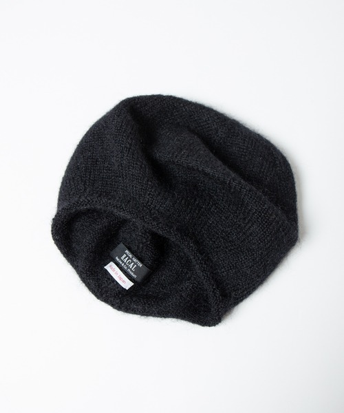 RACAL（ラカル）の「Stripe Mohair Knit Tam Beret / ボーダー切り替えモヘアニットタムベレー（ニットキャップ/ビーニー・レディース・ブラック系その他/チャコールグレー/ブラック/ブルー系その他/グリーン系その他・FREE）」の20枚目の写真