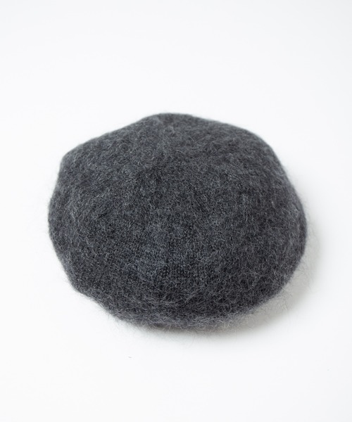 RACAL（ラカル）の「Stripe Mohair Knit Tam Beret / ボーダー切り替えモヘアニットタムベレー（ニットキャップ/ビーニー・レディース・ブラック系その他/チャコールグレー/ブラック/ブルー系その他/グリーン系その他・FREE）」の22枚目の写真