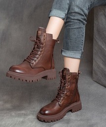 STYLEBLOCK（スタイルブロック）の「裏起毛レースアップショートブーツ（ブーツ）」