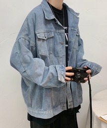 relax silhouette denim jacket/デニムジャケット オーバーサイズ