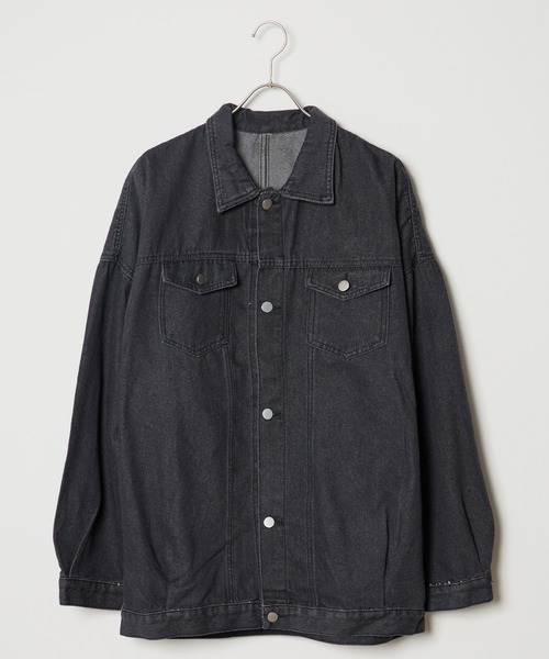 Theater code（シアターコード）の「relax silhouette denim jacket/デニムジャケット オーバーサイズ（デニムジャケット・メンズ・ブラック/ブルー・FREE）」の16枚目の写真