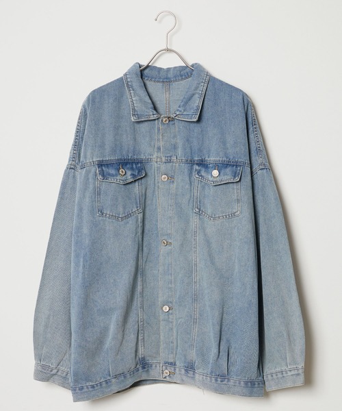 Theater code（シアターコード）の「relax silhouette denim jacket/デニムジャケット オーバーサイズ（デニムジャケット・メンズ・ブラック/ブルー・FREE）」の17枚目の写真