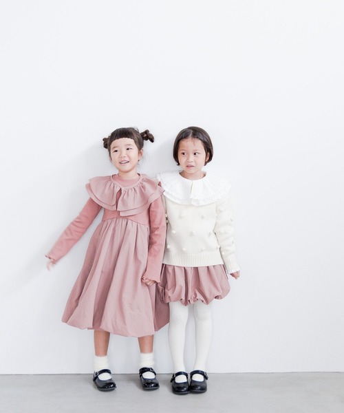 LOWRYS FARM（ローリーズファーム）の「２ＷＡＹバルーンワンピースロングスリーブ　 986755（ワンピース・キッズ・ピンク/ブラック・110cm/150cm/120cm/140cm/130cm）」の10枚目の写真