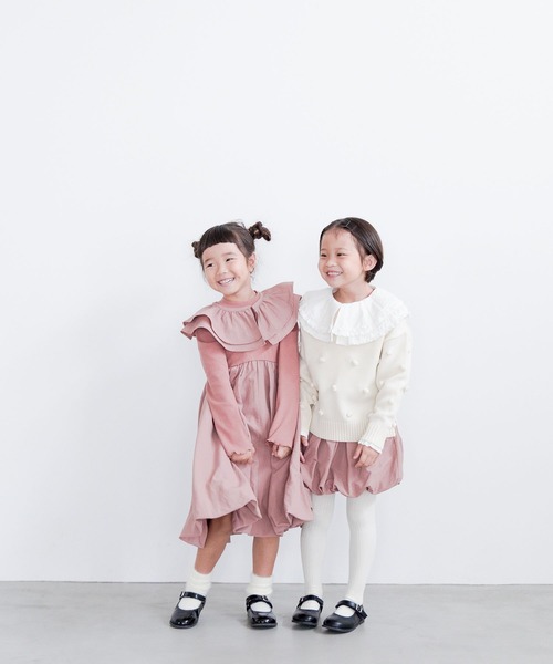 LOWRYS FARM（ローリーズファーム）の「２ＷＡＹバルーンワンピースロングスリーブ　 986755（ワンピース・キッズ・ピンク/ブラック・110cm/150cm/120cm/140cm/130cm）」の12枚目の写真