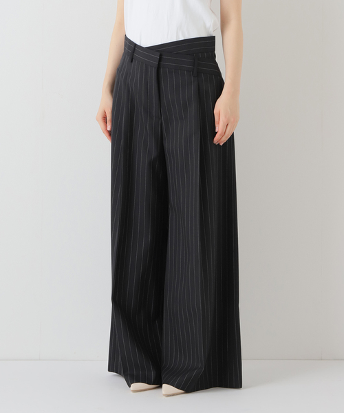 AP STUDIO（エーピーストゥディオ）の「W Belt Wide Pants（スラックス・レディース・ブラック・36/38）」の22枚目の写真