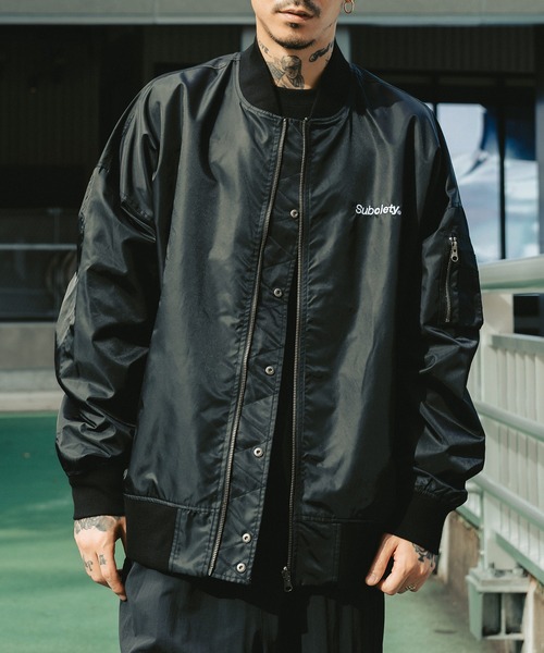 Subciety(サブサエティ)の「REVERSIBLE MA-1(MA-1・メンズ・ブラック・X-LARGE/LARGE/MEDIUM/SMALL)」の8枚目の写真