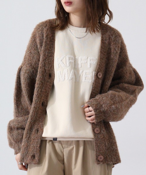 KRIFF MAYER（クリフメイヤー）の「Brushed lining crew neck sweatshirt / サガラ 裏起毛 クルーネックスウェット unisex（スウェット・メンズ・マルチ/グレー/ナチュラル/チャコール/カーキ・L/XL/M）」の4枚目の写真