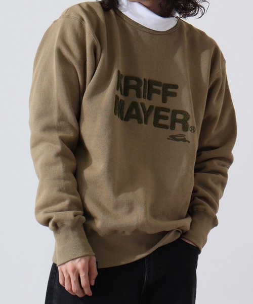 KRIFF MAYER（クリフメイヤー）の「Brushed lining crew neck sweatshirt / サガラ 裏起毛 クルーネックスウェット unisex（スウェット・メンズ・マルチ/グレー/ナチュラル/チャコール/カーキ・L/XL/M）」の5枚目の写真
