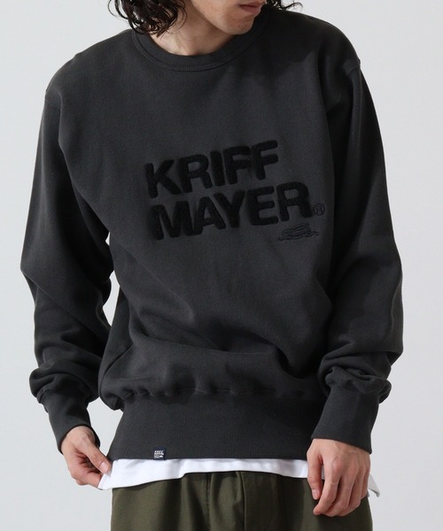KRIFF MAYER（クリフメイヤー）の「Brushed lining crew neck sweatshirt / サガラ 裏起毛 クルーネックスウェット unisex（スウェット・メンズ・マルチ/グレー/ナチュラル/チャコール/カーキ・L/XL/M）」の11枚目の写真