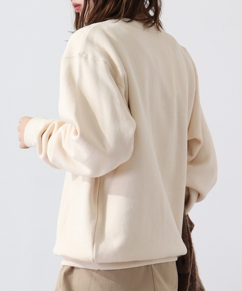 KRIFF MAYER（クリフメイヤー）の「Brushed lining crew neck sweatshirt / サガラ 裏起毛 クルーネックスウェット unisex（スウェット・メンズ・マルチ/グレー/ナチュラル/チャコール/カーキ・L/XL/M）」の16枚目の写真