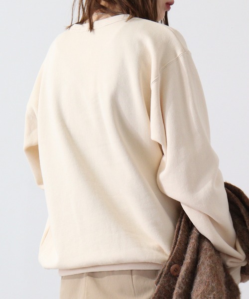 KRIFF MAYER（クリフメイヤー）の「Brushed lining crew neck sweatshirt / サガラ 裏起毛 クルーネックスウェット unisex（スウェット・メンズ・マルチ/グレー/ナチュラル/チャコール/カーキ・L/XL/M）」の18枚目の写真