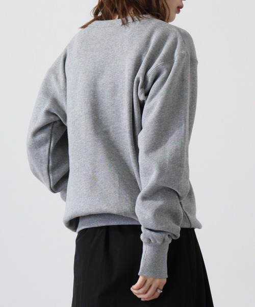 KRIFF MAYER（クリフメイヤー）の「Brushed lining crew neck sweatshirt / サガラ 裏起毛 クルーネックスウェット unisex（スウェット・メンズ・マルチ/グレー/ナチュラル/チャコール/カーキ・L/XL/M）」の9枚目の写真