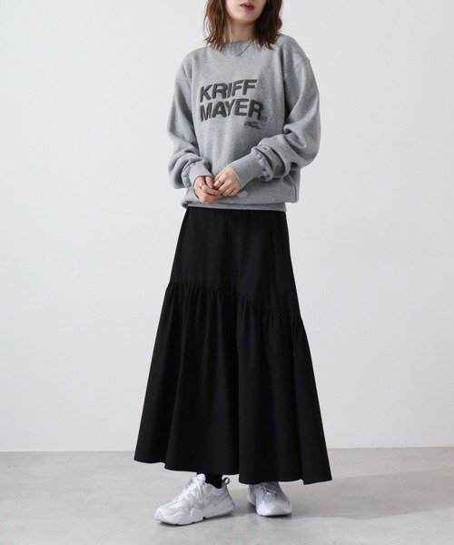 KRIFF MAYER（クリフメイヤー）の「Brushed lining crew neck sweatshirt / サガラ 裏起毛 クルーネックスウェット unisex（スウェット・メンズ・マルチ/グレー/ナチュラル/チャコール/カーキ・L/XL/M）」の10枚目の写真