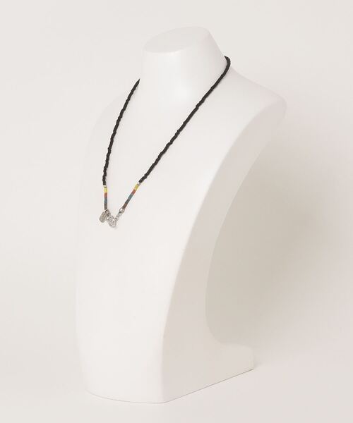 Paul Smith(ポールスミス)の「"Stripe Point" ビーズ マンテルネックレス【140916 EC210B】(ネックレス・メンズ・ブラック・FREE)」の5枚目の写真