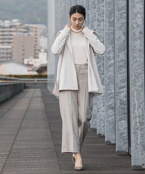 la.f…(ラエフ)の「【セットアップ可/目的対応】華やかラメツィードストレッチパンツ(スラックス・レディース・ダークネイビー/ベージュ系その他・9号/11号/7号)」の19枚目の写真