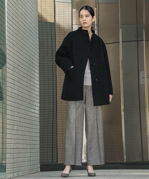 la.f…(ラエフ)の「【セットアップ可/目的対応】華やかラメツィードストレッチパンツ(スラックス・レディース・ダークネイビー/ベージュ系その他・9号/11号/7号)」の16枚目の写真
