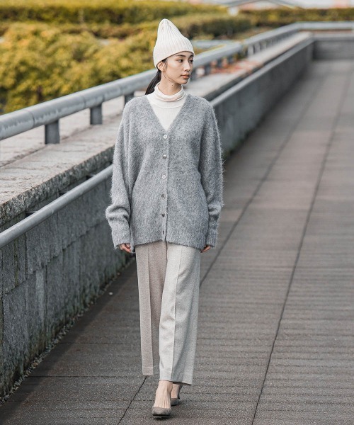 la.f…(ラエフ)の「【セットアップ可/目的対応】華やかラメツィードストレッチパンツ(スラックス・レディース・ダークネイビー/ベージュ系その他・9号/11号/7号)」の20枚目の写真
