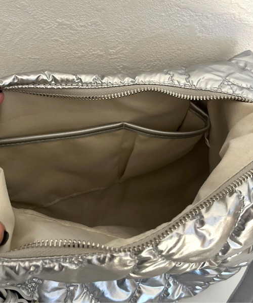 prose verse（プロズヴェール）の「ハートキルトショルダーバッグ（トートバッグ・レディース・ブラック/シルバー・ﾌﾘ-）」の9枚目の写真