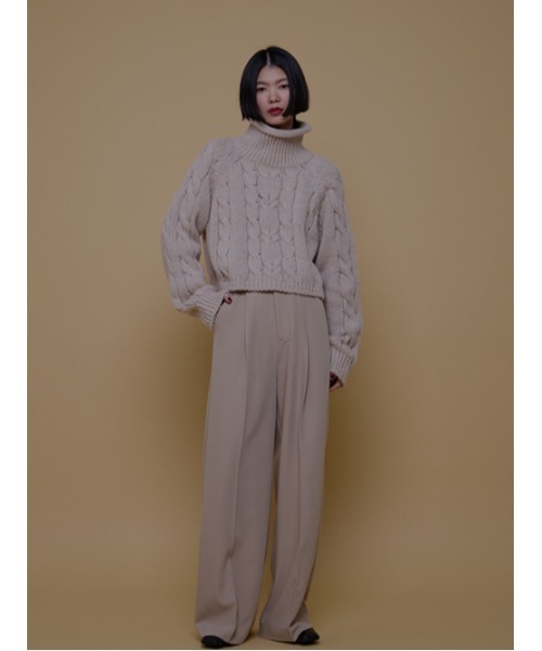 AMAIL(アマイル)の「Minimam poco knit(ニット/セーター・レディース・アイボリー/グレー/ベージュ・FREE)」の4枚目の写真