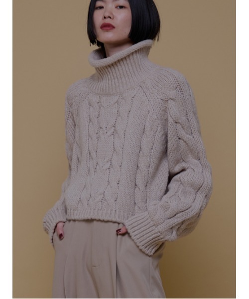AMAIL(アマイル)の「Minimam poco knit(ニット/セーター・レディース・アイボリー/グレー/ベージュ・FREE)」の5枚目の写真