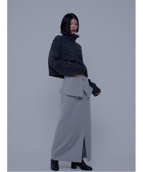 AMAIL(アマイル)の「Minimam poco knit(ニット/セーター・レディース・アイボリー/グレー/ベージュ・FREE)」の9枚目の写真