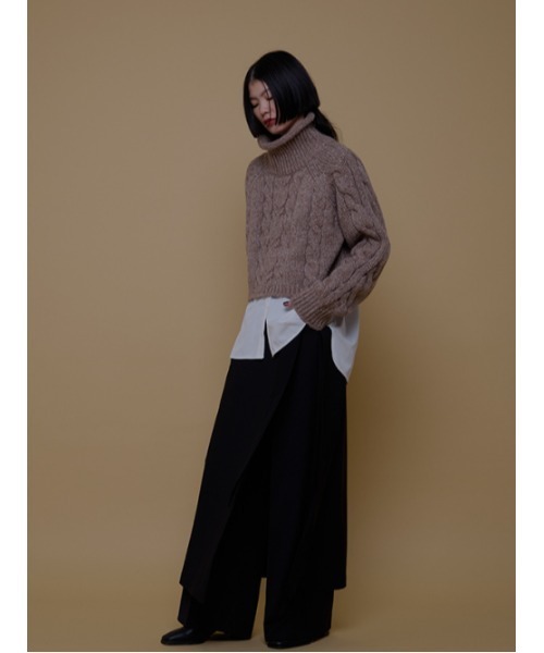 AMAIL(アマイル)の「Minimam poco knit(ニット/セーター・レディース・アイボリー/グレー/ベージュ・FREE)」の14枚目の写真