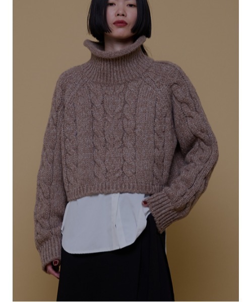AMAIL(アマイル)の「Minimam poco knit(ニット/セーター・レディース・アイボリー/グレー/ベージュ・FREE)」の15枚目の写真