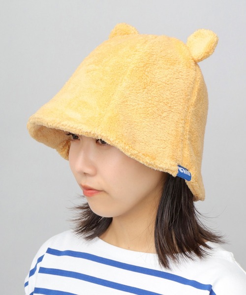 A.M.S.（エーエムエス）の「Chill Panda（チルパンダ） 肉厚パイル 耳付き チューリップハット型 サウナハット（ハット・レディース・マスタード/オフホワイト/ブラック/ライトブルー/グレー・FREE）」の18枚目の写真