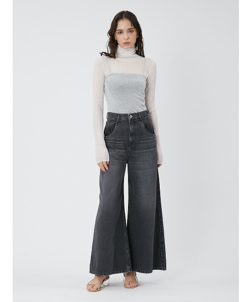 FRAY I.D（フレイアイディー）の「【00サイズあり】ワイドデニムパンツ（デニムパンツ・レディース・ブルー/その他/ブラック・0/1/00）」の22枚目の写真