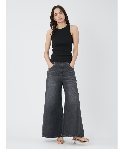 FRAY I.D（フレイアイディー）の「【00サイズあり】ワイドデニムパンツ（デニムパンツ・レディース・ブルー/その他/ブラック・0/1/00）」の15枚目の写真