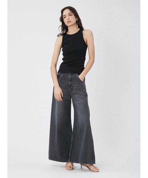 FRAY I.D（フレイアイディー）の「【00サイズあり】ワイドデニムパンツ（デニムパンツ・レディース・ブルー/その他/ブラック・0/1/00）」の16枚目の写真