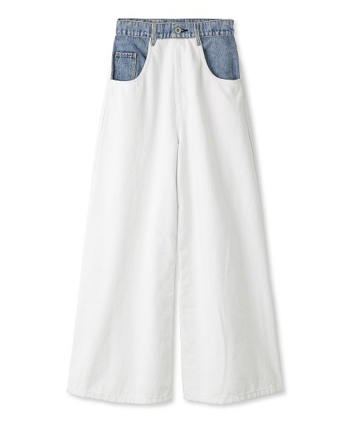 FRAY I.D（フレイアイディー）の「【00サイズあり】ワイドデニムパンツ（デニムパンツ・レディース・ブルー/その他/ブラック・0/1/00）」の14枚目の写真