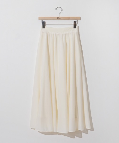 flower（フラワー）の「フローイングギャザースカート（スカート・レディース・アイボリー/ブラック・FREE）」の21枚目の写真