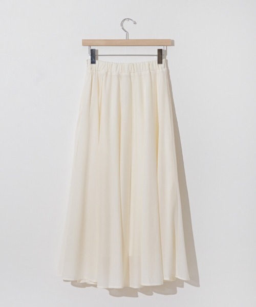flower（フラワー）の「フローイングギャザースカート（スカート・レディース・アイボリー/ブラック・FREE）」の16枚目の写真