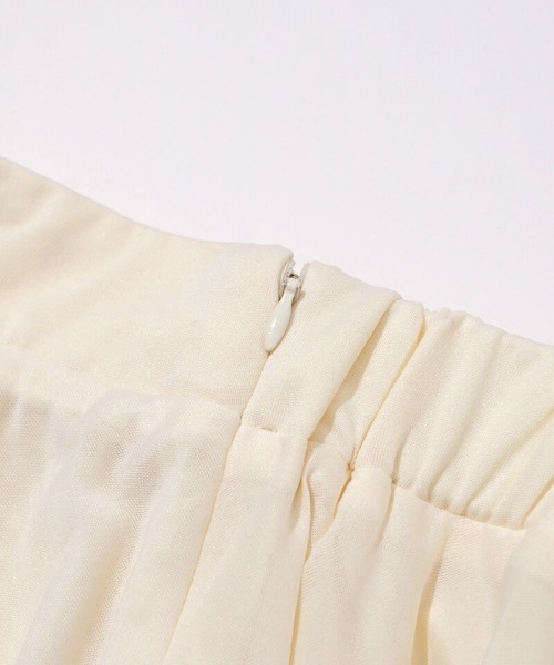 flower（フラワー）の「フローイングギャザースカート（スカート・レディース・アイボリー/ブラック・FREE）」の13枚目の写真