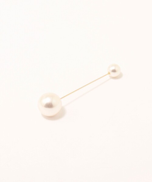 NOLLEY’S Sophi（ノーリーズソフィ）の「パール×パールピン（ブローチ/コサージュ・レディース・オフホワイト・FREE）」の2枚目の写真