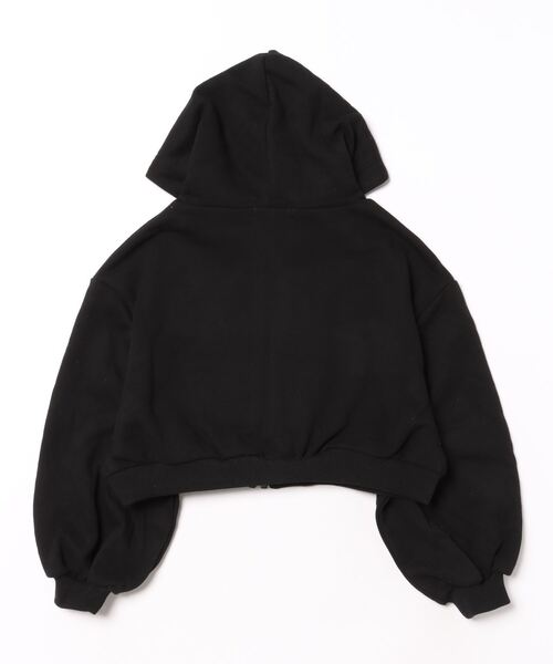 by LOVEiT（バイラビット）の「クロップドフーディパーカー（パーカー・キッズ・オフホワイト/ピンク/グレー/ブラック・120cm/160cm/150cm/140cm/130cm）」の14枚目の写真