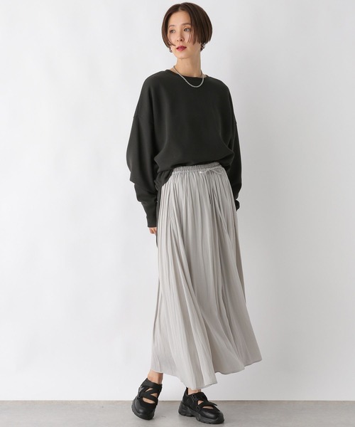 LEPSIM(レプシィム)の「袖リブラウンドチュニック 989896(Tシャツ/カットソー・レディース・ブラック/アイボリー/ブルー/グレー・FREE)」の13枚目の写真