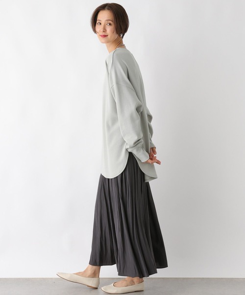 LEPSIM(レプシィム)の「袖リブラウンドチュニック 989896(Tシャツ/カットソー・レディース・ブラック/アイボリー/ブルー/グレー・FREE)」の17枚目の写真