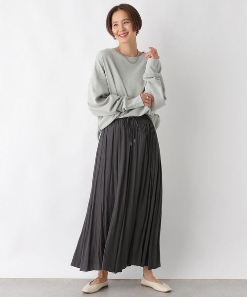 LEPSIM(レプシィム)の「袖リブラウンドチュニック 989896(Tシャツ/カットソー・レディース・ブラック/アイボリー/ブルー/グレー・FREE)」の19枚目の写真