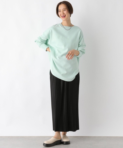 LEPSIM(レプシィム)の「袖リブラウンドチュニック 989896(Tシャツ/カットソー・レディース・ブラック/アイボリー/ブルー/グレー・FREE)」の22枚目の写真