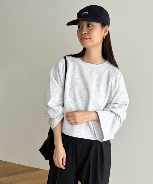 美品 フラットヘッド R.J.B CLIPPERS ジップ スウェット CANAL JEAN（キャナルジーン）の「RED CHOP WORKS 裏毛クロップド