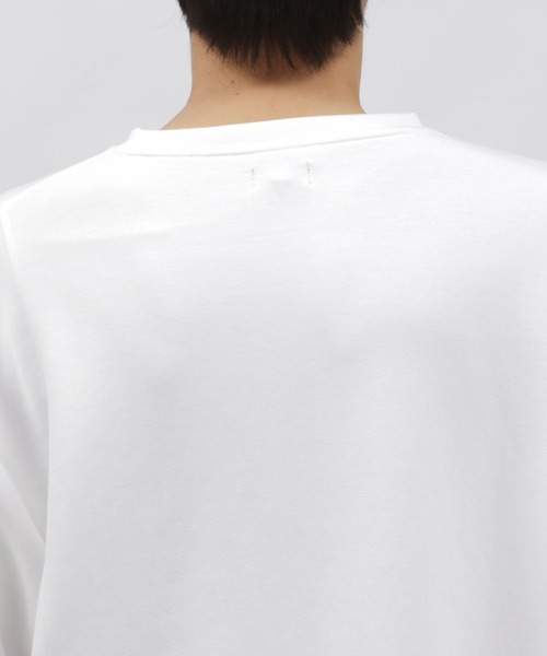 LAKOLE（ラコレ）の「ダンボール切替半袖T / 976905（Tシャツ/カットソー・メンズ・ブルー/チャコールグレー/グレー/ブラック/ホワイト・MEDIUM/X-LARGE/LARGE）」の18枚目の写真