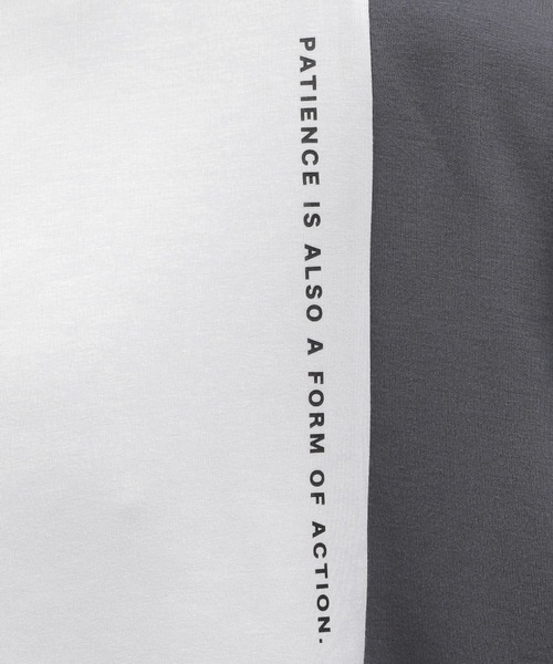 LAKOLE（ラコレ）の「ダンボール切替半袖T / 976905（Tシャツ/カットソー・メンズ・ブルー/チャコールグレー/グレー/ブラック/ホワイト・MEDIUM/X-LARGE/LARGE）」の9枚目の写真