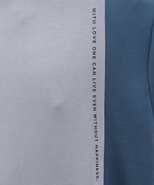 LAKOLE（ラコレ）の「ダンボール切替半袖T / 976905（Tシャツ/カットソー・メンズ・ブルー/チャコールグレー/グレー/ブラック/ホワイト・MEDIUM/X-LARGE/LARGE）」の11枚目の写真