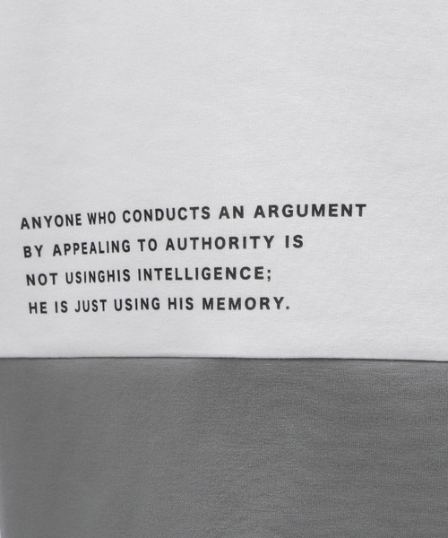 LAKOLE（ラコレ）の「ダンボール切替半袖T / 976905（Tシャツ/カットソー・メンズ・ブルー/チャコールグレー/グレー/ブラック/ホワイト・MEDIUM/X-LARGE/LARGE）」の7枚目の写真