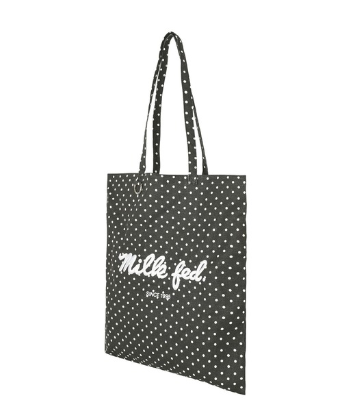 MILKFED.(ミルクフェド)の「ICING LOGO POLKA DOT FLAT TOTE(トートバッグ・レディース・ブラック/ライトブルー/グレー・ONE SIZE)」の14枚目の写真