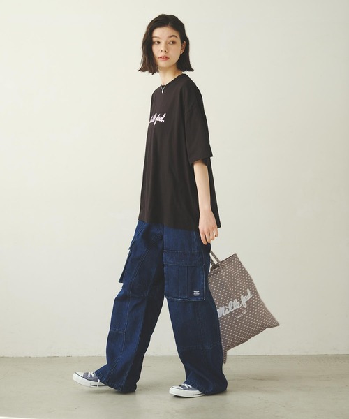 MILKFED.(ミルクフェド)の「ICING LOGO POLKA DOT FLAT TOTE(トートバッグ・レディース・ブラック/ライトブルー/グレー・ONE SIZE)」の19枚目の写真