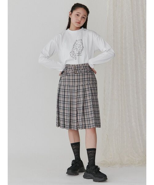 merry jenny（メリージェニー）の「ふわふわねこロンTee（Tシャツ/カットソー・レディース・オフホワイト/ブルー/ブラック・FREE）」の9枚目の写真